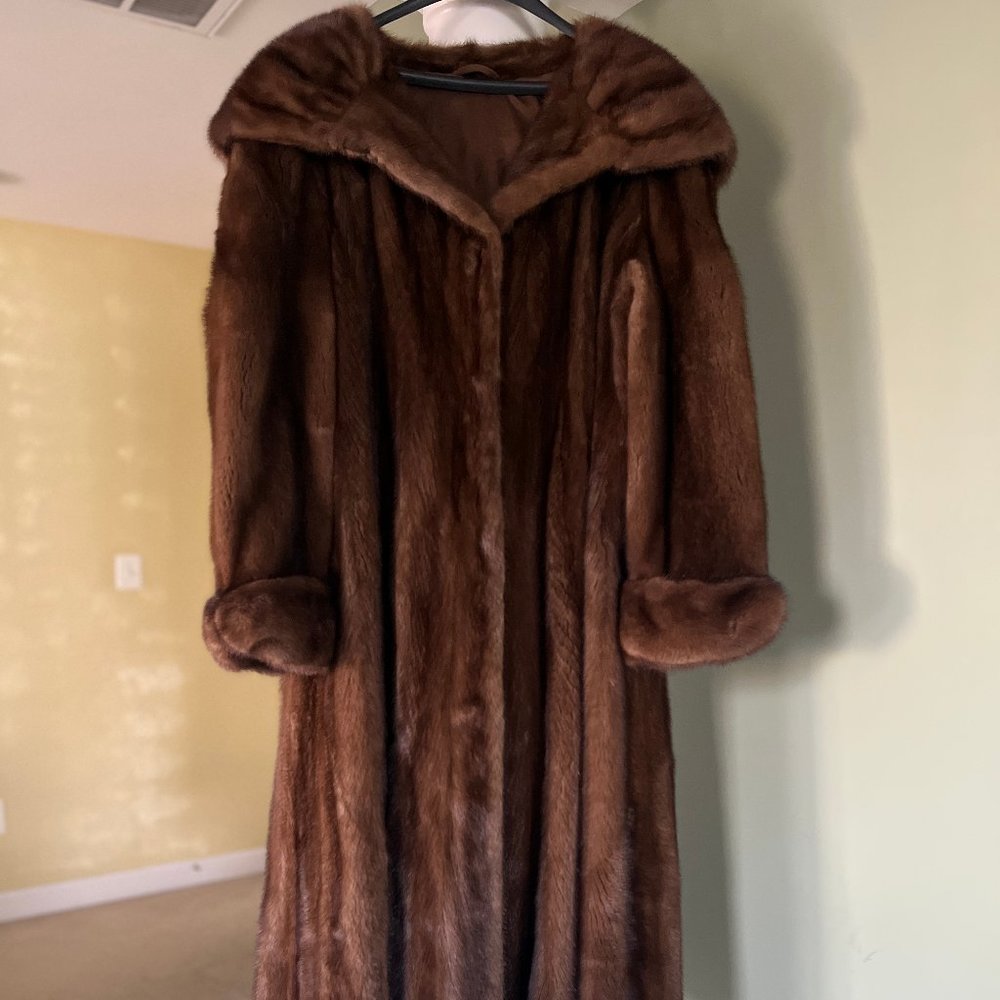 Designer Marco Gianotti Natural Mink Fur Coat